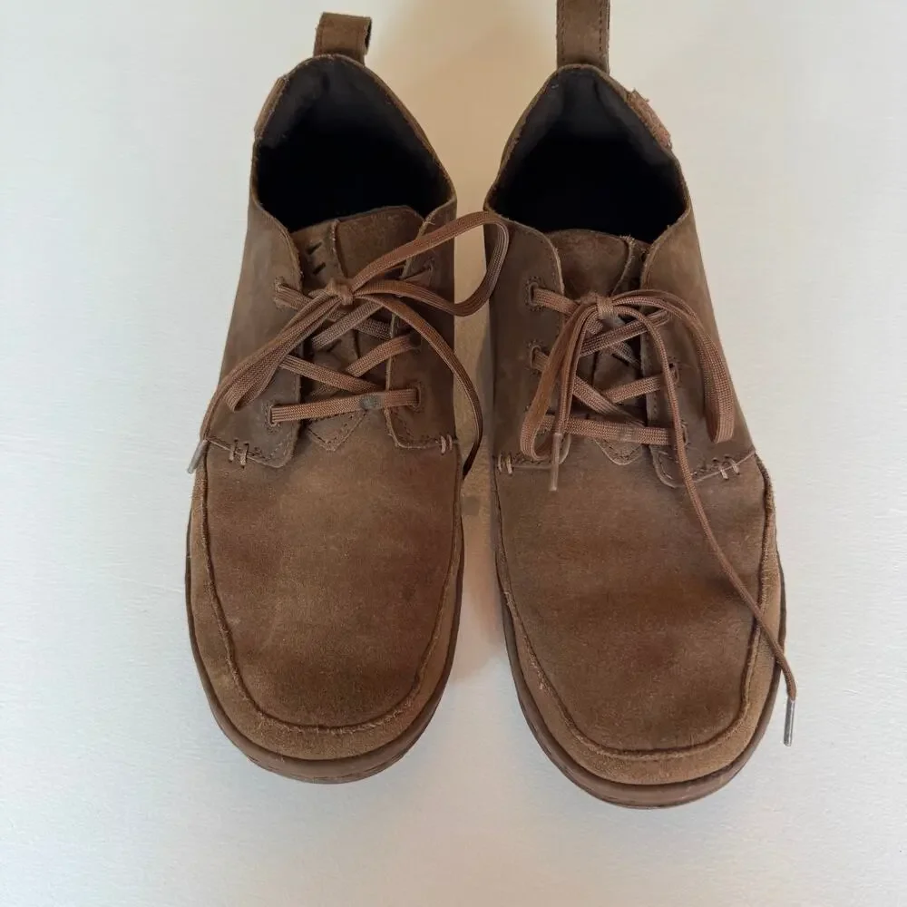 Teva Men's Canyon Life Leather Shoes Bison Brown Suede Size 11 Rugged Outdoor